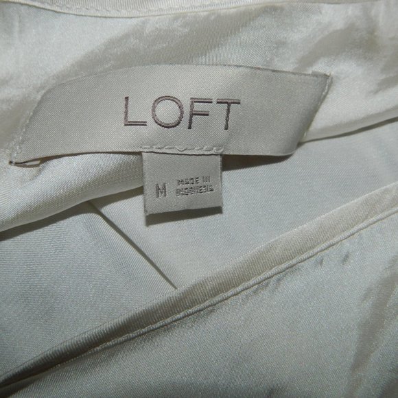 LOFT Ruffle Layered Bell Sleeve Blouse Size M (DD-27) - Picture 4 of 4